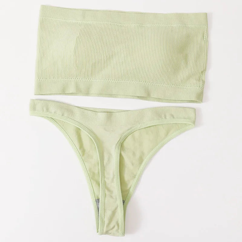 CowLost | product_id-women-seamless-strapless-wire-free-push-up-bra-brazilian-panty-set |30