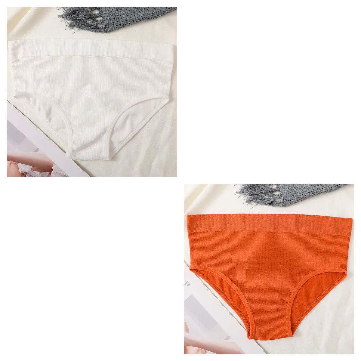 CowLost | product_id-2pcs-womens-high-waist-seamless-tummy-control-briefs-set |32