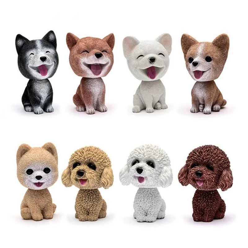 CowLost | product_id-9cm-husky-pomeranian-teddy-dog-nodding-car-dashboard-ornament-gift |2