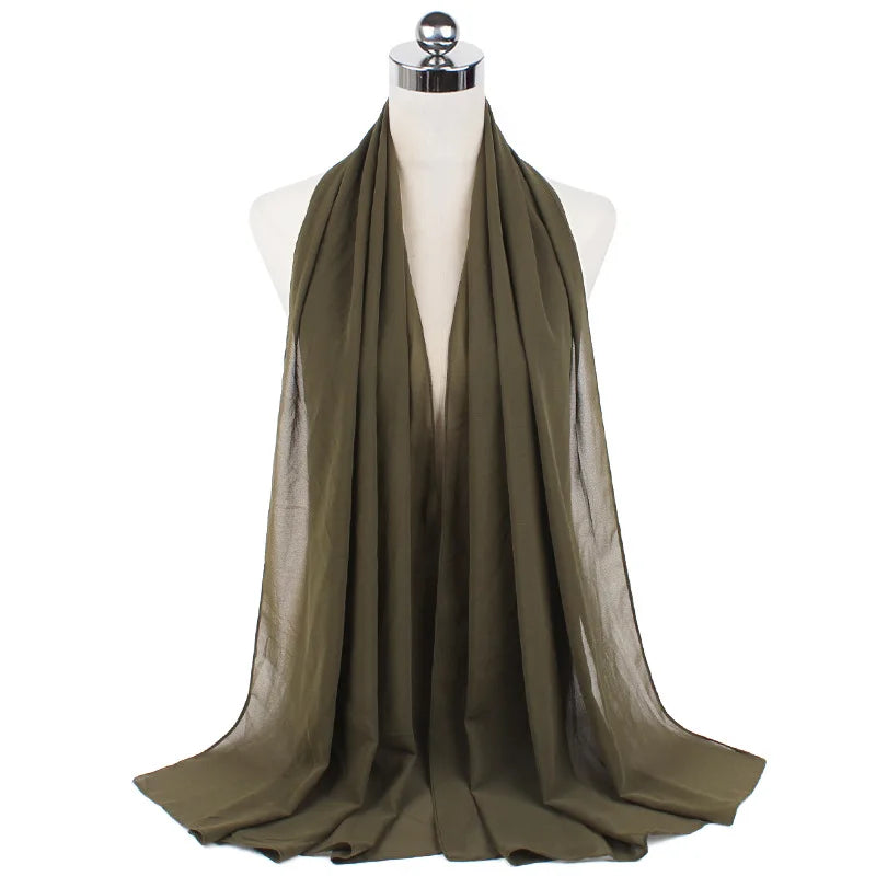 CowLost | muslim-chiffon-hijab-scarf-women-long-solid-color |55