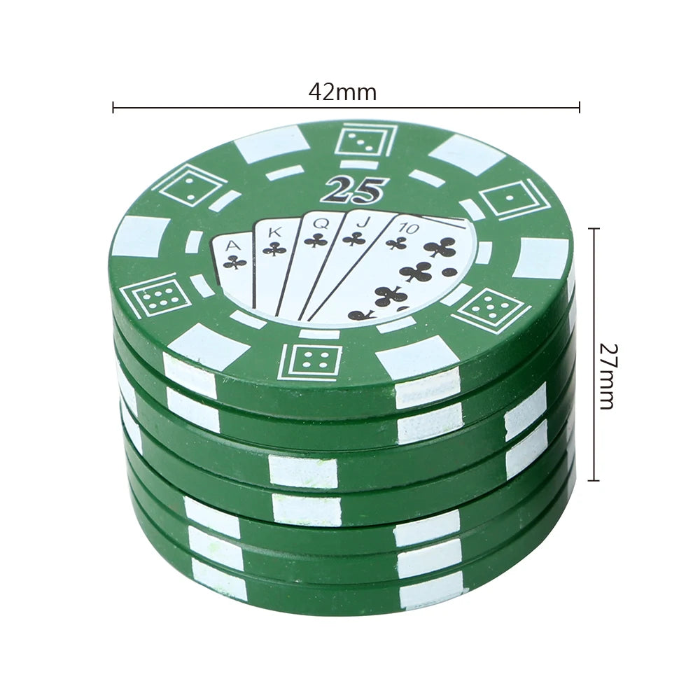 CowLost | product_id-3-layer-poker-chip-tobacco-grinder-herb-spice-cutter-accessory |3