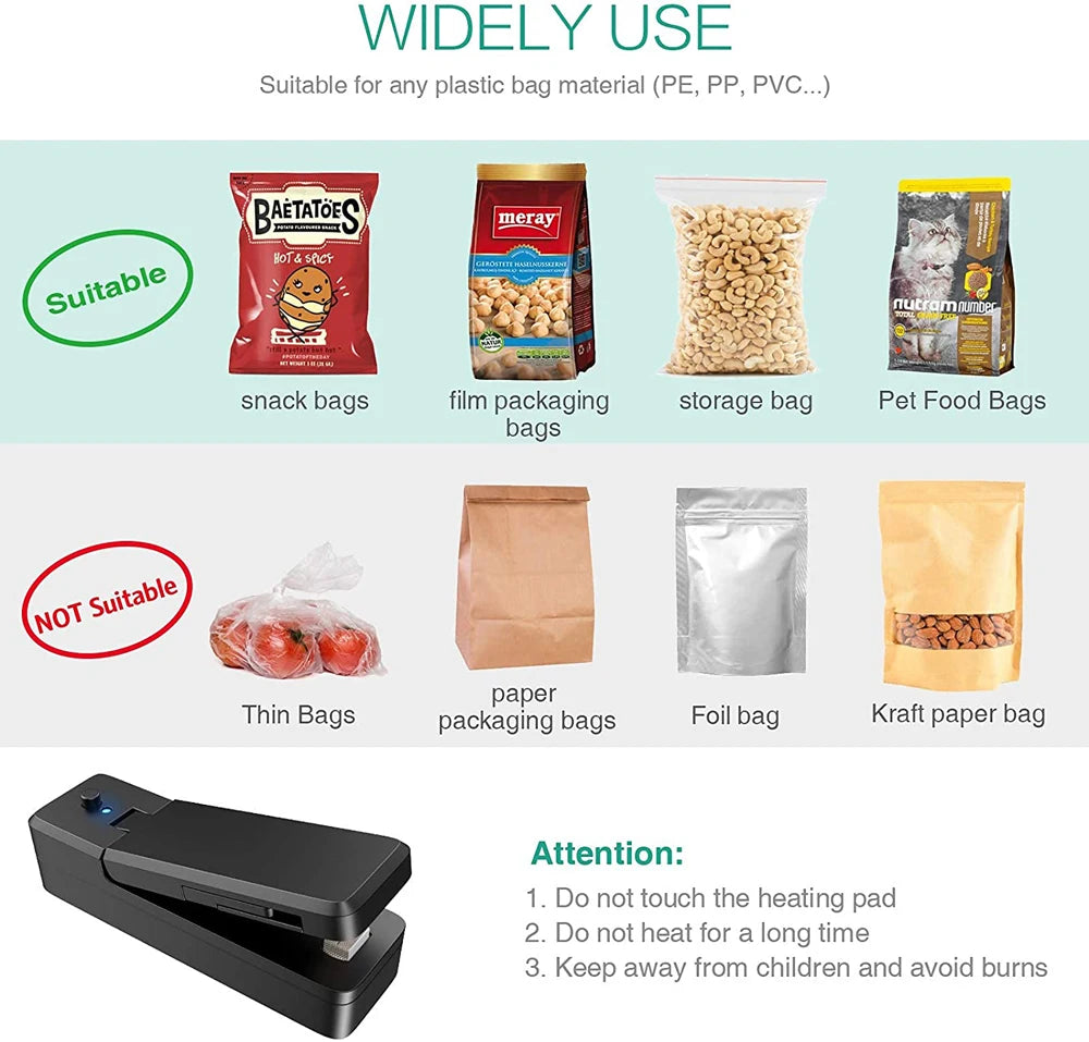 CowLost | mini-bag-sealer-2-in-1-portable-heat-sealers-rechargeable-handheld-vacuum |12