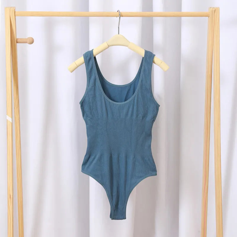 CowLost | product_id-women-seamless-tummy-control-slimming-thong-bodysuit-with-u-back |17