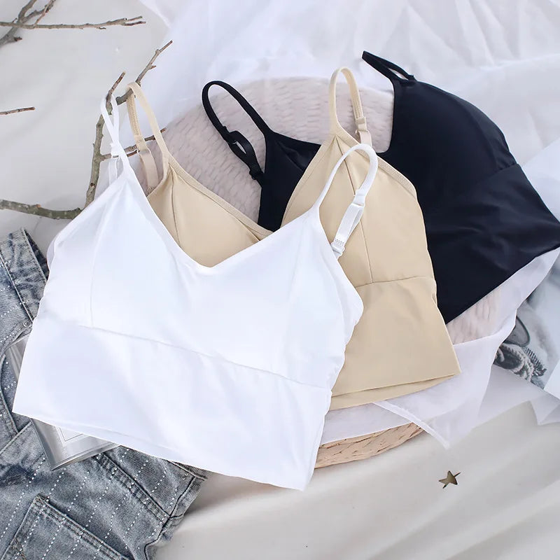 CowLost | product_id-seamless-women-s-low-back-bandeau-crop-top-bra-with-removable-pads |7