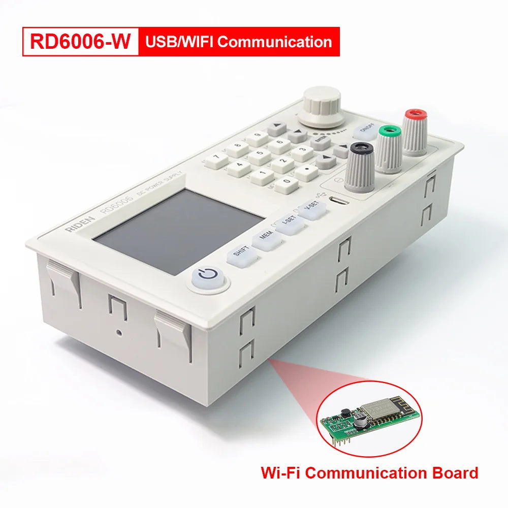 RD6006W DC-DC Buck Converter 60V 6A Voltmeter USB WiFi Power Supply Module