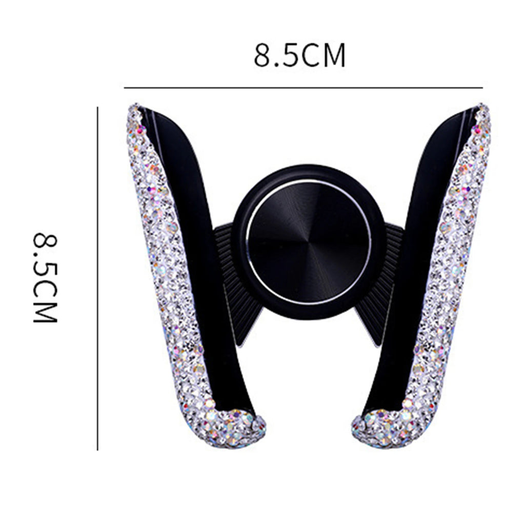 CowLost | product_id-diamond-crystal-car-air-vent-phone-holder-clip-stand-bracket-interior-accessory |10