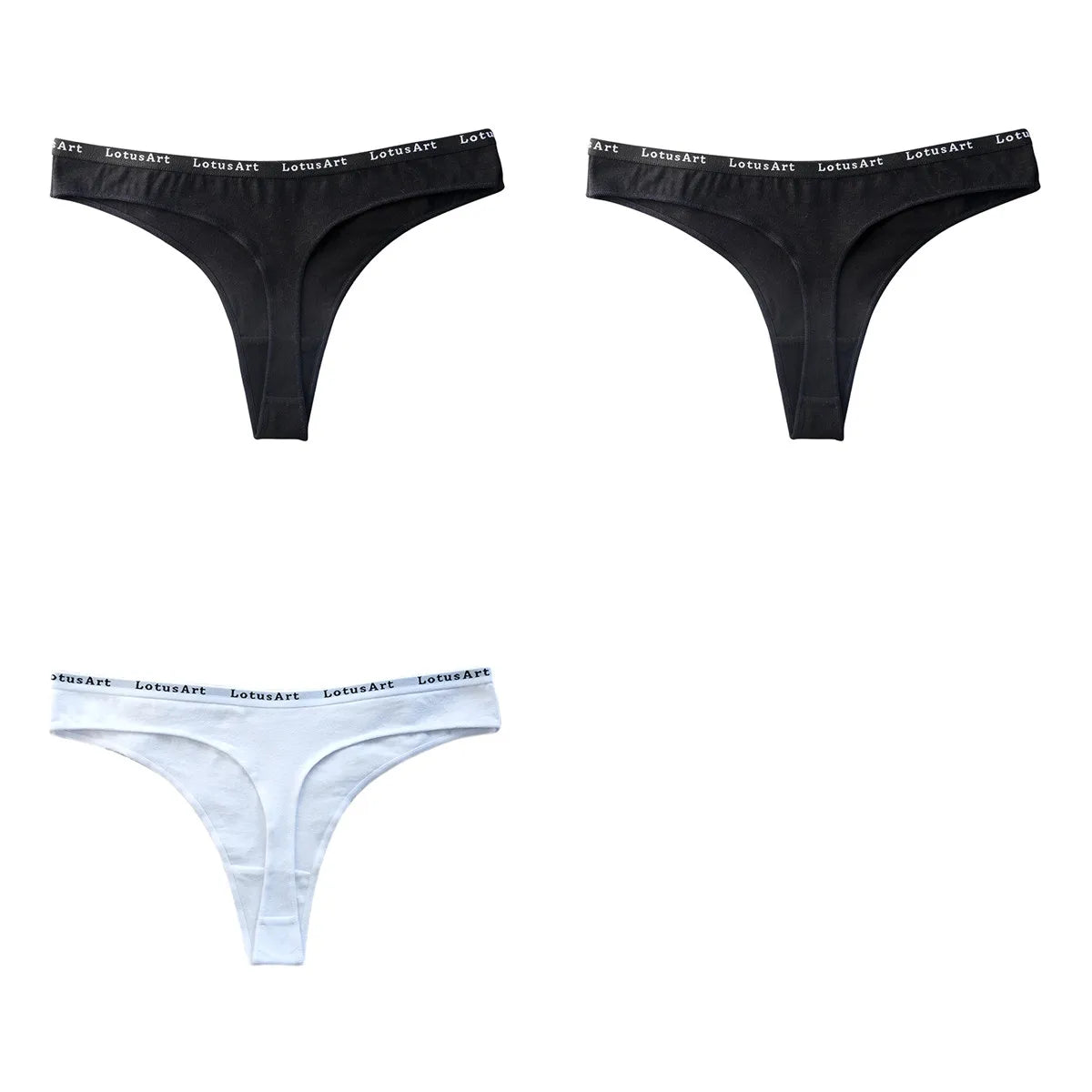 CowLost | product_id-3pcs-women-s-cotton-low-rise-seamless-breathable-g-string-panties-set |21