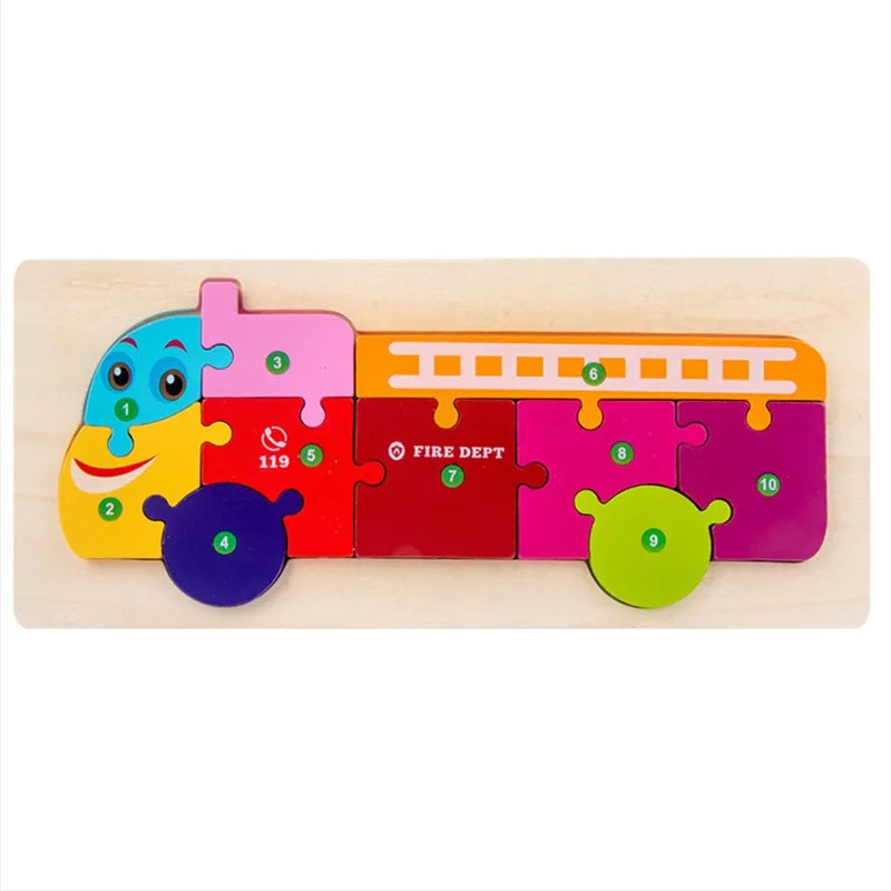 CowLost | fencing-barriers-wooden-baby-puzzle-toy-cute-animal-shapes-montessori-game |22