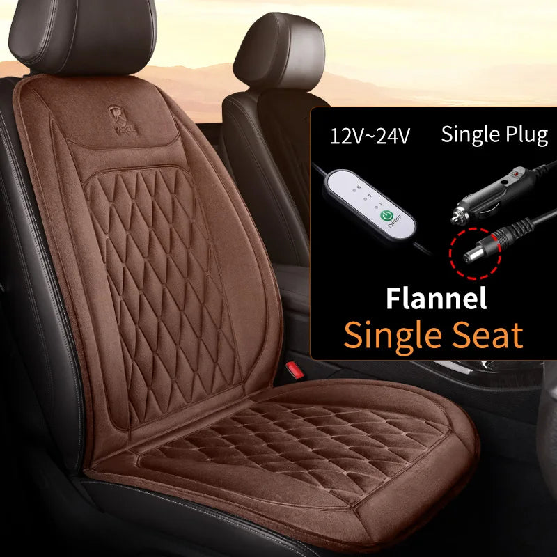 12-24v Heated Car Seat Cover 30'