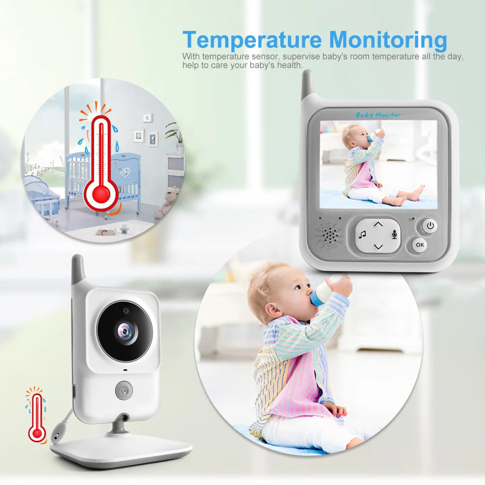 CowLost | 3-2-inch-lcd-video-baby-monitors-wireless-babysitter-two-way-audio-night-light-temperature-pet-baby-camera-nanny-music-vb607 |13