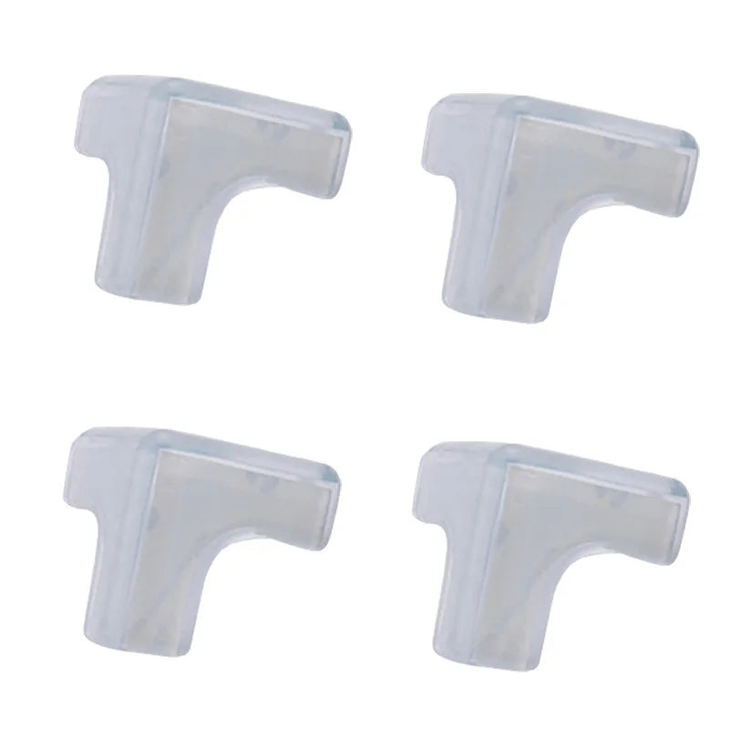 10pcs/lot Rubber Transparent L Shape Baby Safety Silicone Corner Protector