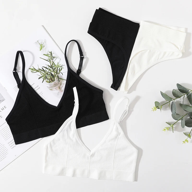 CowLost | product_id-women-seamless-low-rise-bra-panties-set-u-shape-back-crop-top-bralette-sport-underwear |7