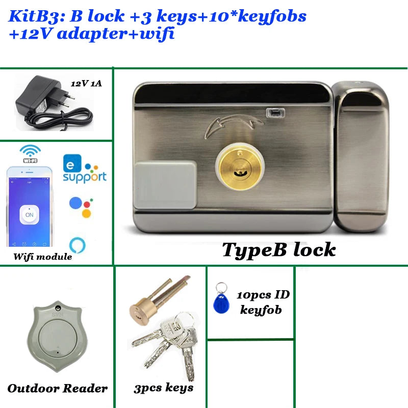 CowLost | locks-keys-product_id-12v-electric-access-control-lock-with-exit-button-and-wifi-smart-fail-secure-gate-lock |21