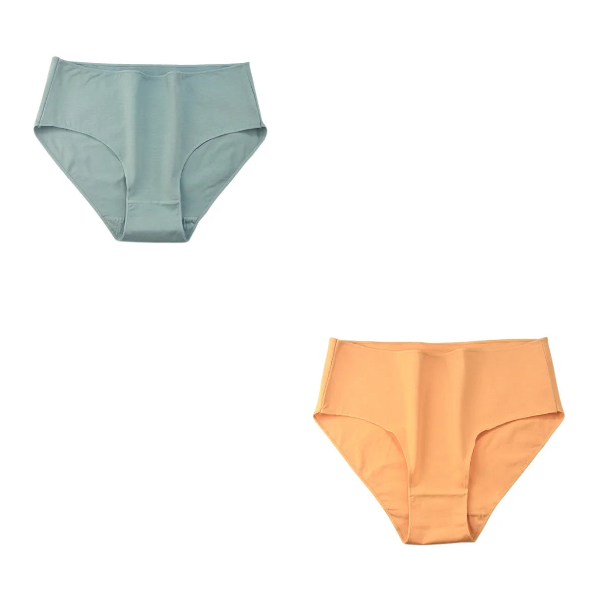 CowLost | product_id-2pcs-women-s-high-waist-cotton-briefs-breathable-solid-color-m-2xl |27
