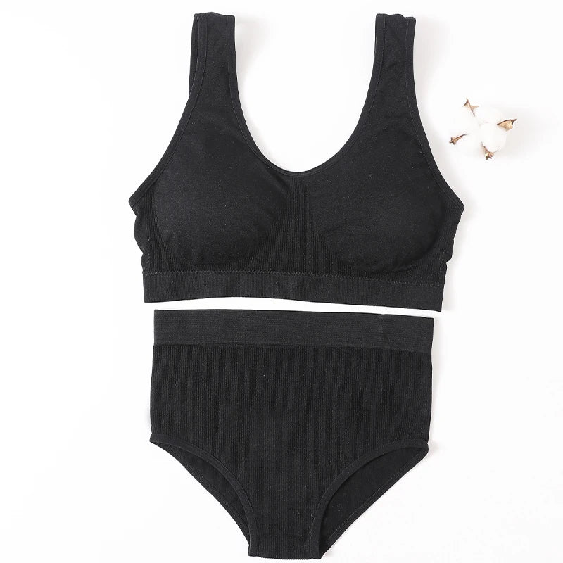 CowLost | product_id-seamless-push-up-bra-set-with-high-waist-panties-and-cropped-bralette-lingerie-for-women |29