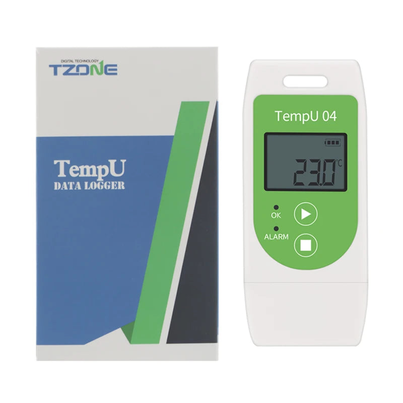 USB Temperature Data Logger Recorder 16000 Points with Built-in NTC Sensor for Warehouse and Refrigerated Transport