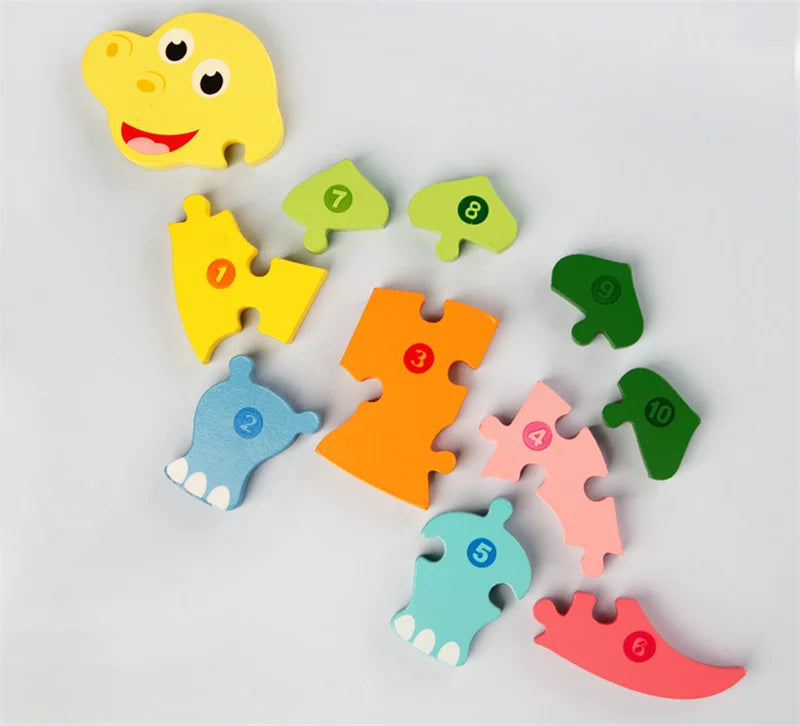 CowLost | fencing-barriers-wooden-baby-puzzle-toy-cute-animal-shapes-montessori-game |8
