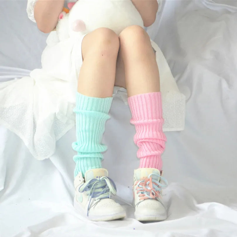 CowLost | activewear-pants-wool-ball-knitted-leg-warmers-for-women |2