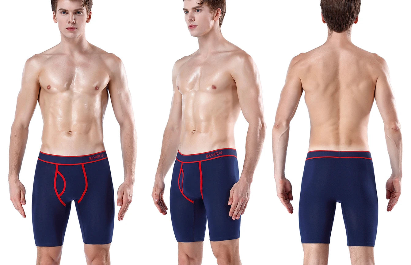 CowLost | activewear-pants-5pcs-mens-cotton-long-boxer-underpants |8