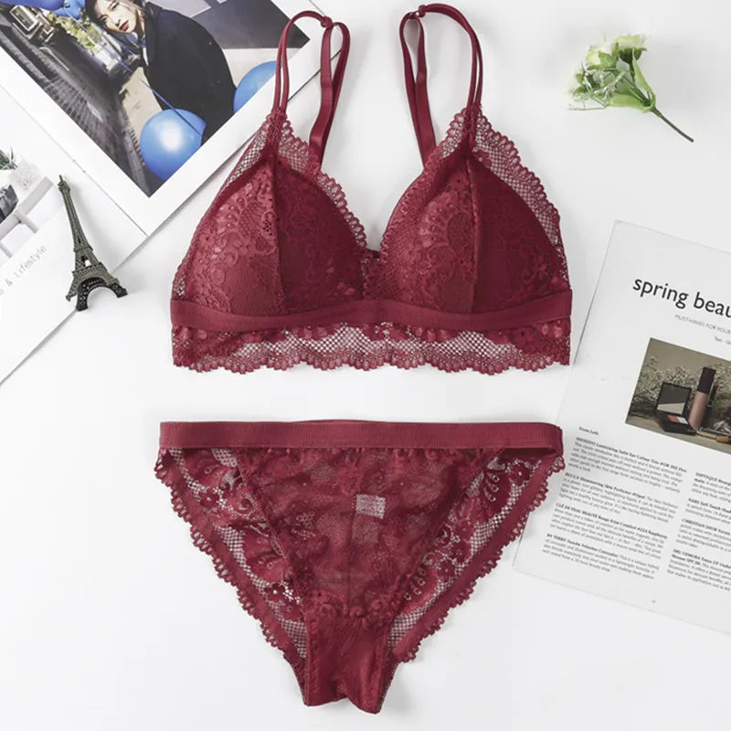 CowLost | product_id-women-lace-push-up-bra-and-brazilian-panties-lingerie-set |24