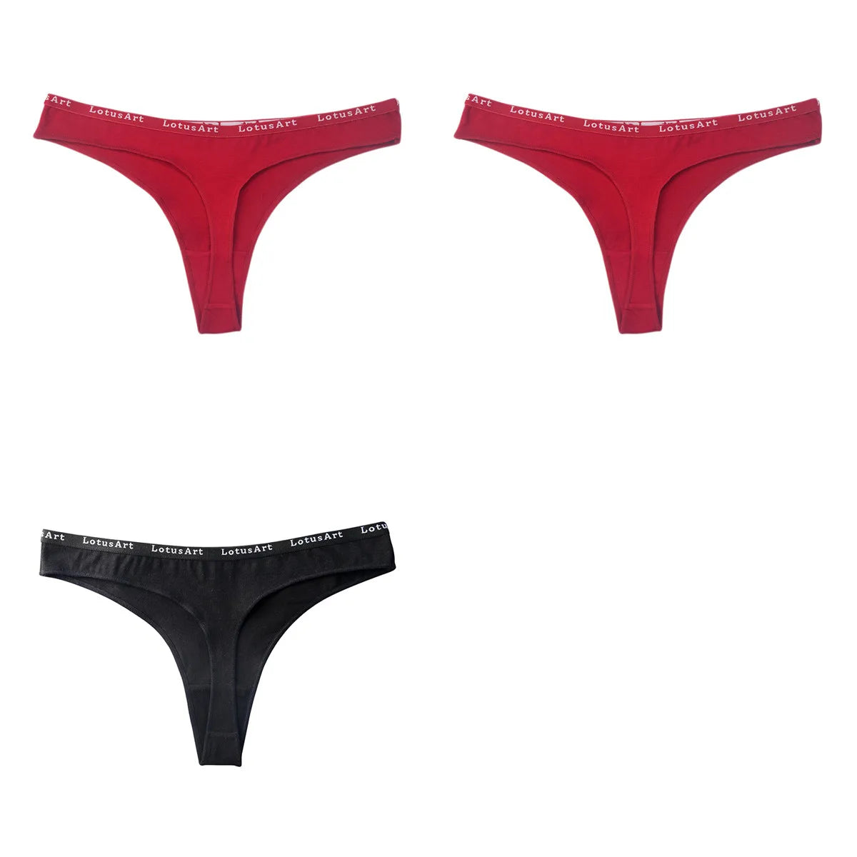 CowLost | product_id-3pcs-women-s-cotton-low-rise-seamless-breathable-g-string-panties-set |37