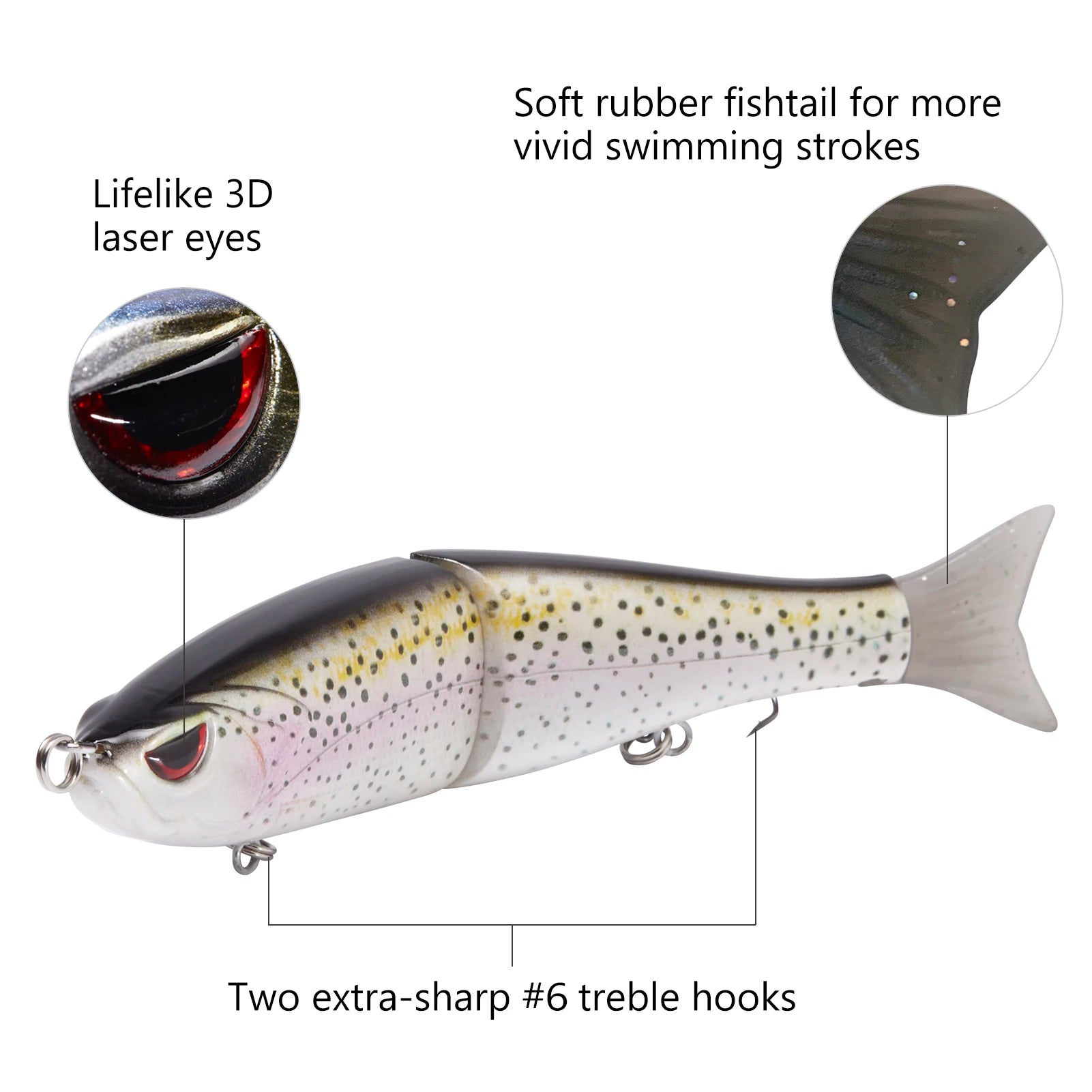 CowLost | sporting-goods-bassdash-swimbaits-pike-trout-glide-minnow-hard-fishing-lure |23