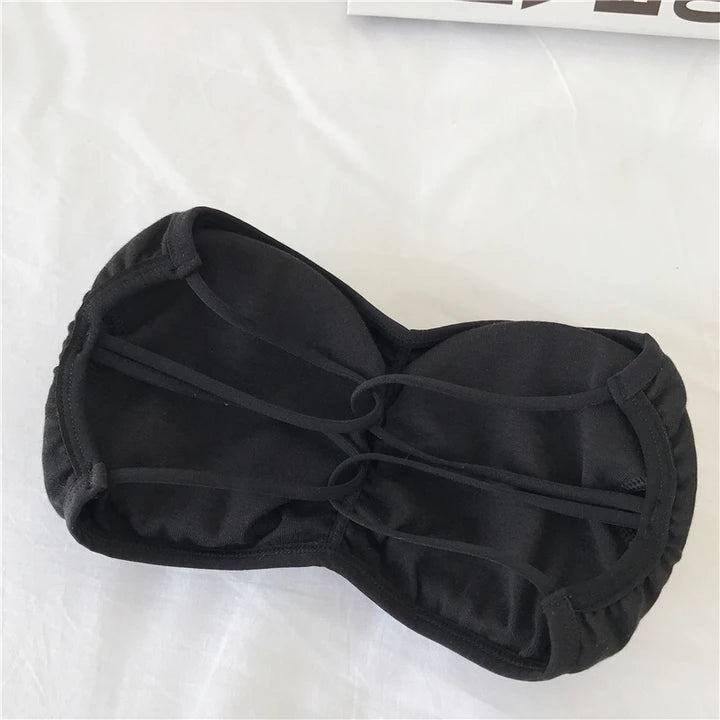 CowLost | women-strapless-bra-tube-top-cross-back-wireless-invisible-bra-seamless-underwear-female-sexy-lingerie-cotton-bralette-crop-top |13