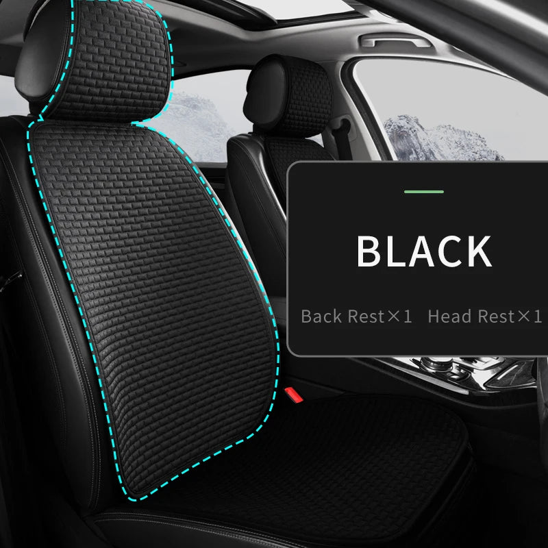 CowLost | car-seat-covers-full-set-flax-linen-car-cushion-protector-front-rear |47
