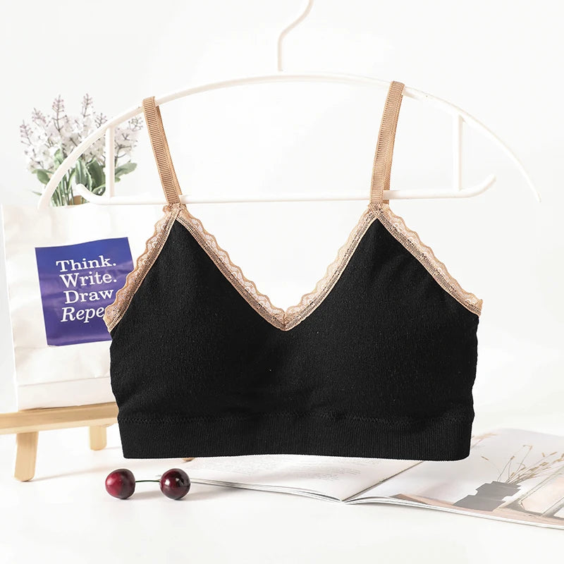 CowLost | product_id-seamless-cotton-tube-top-bra-with-lace-rim-and-removable-pads-for-women |7