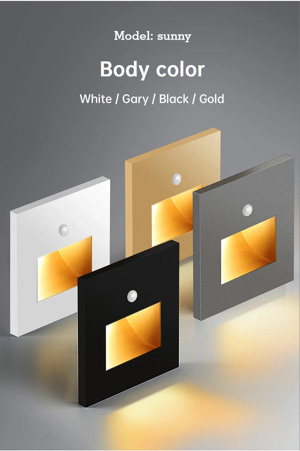 CowLost | product_id-led-recessed-wall-light-with-pir-motion-sensor-for-indoor-stairs-and-corridors |12