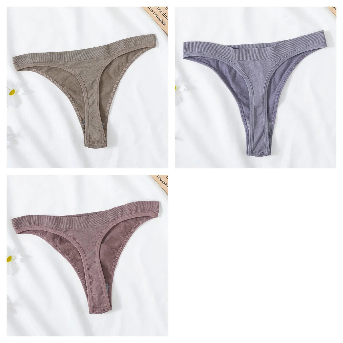 CowLost | product_id-3pcs-high-waist-seamless-brazilian-g-string-thongs-women-m-xl-t-back |37