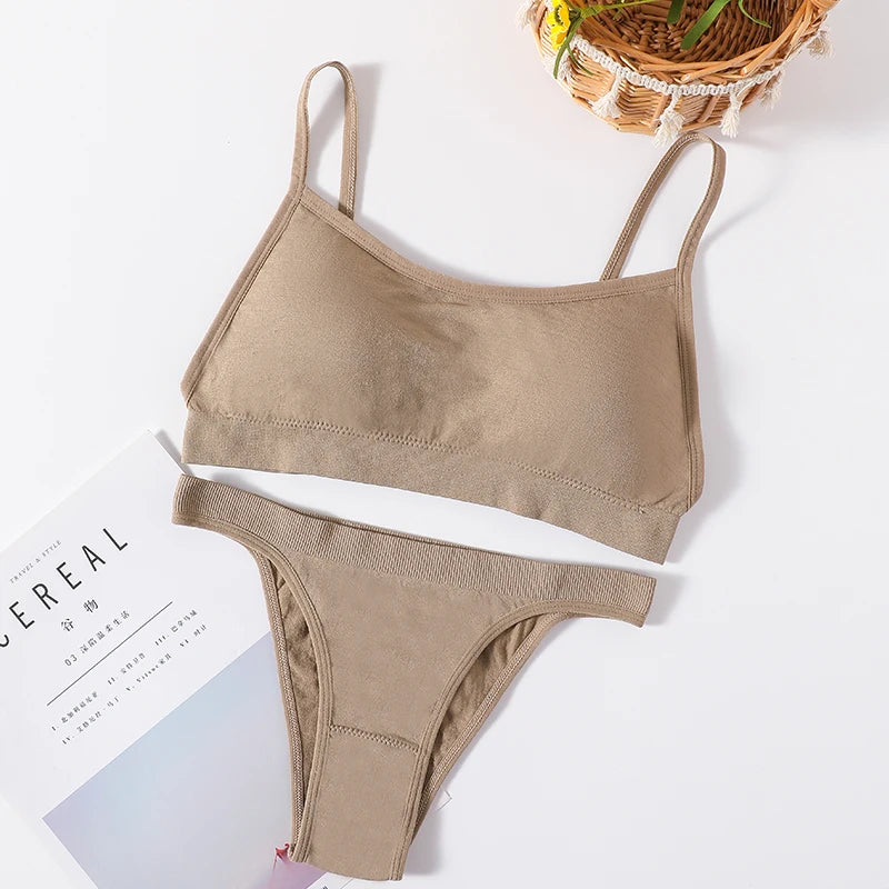 CowLost | product_id-women-seamless-wire-free-push-up-bra-high-waist-panties-set-sexy-lingerie |19