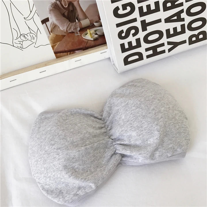 CowLost | women-strapless-bra-tube-top-cross-back-wireless-invisible-bra-seamless-underwear-female-sexy-lingerie-cotton-bralette-crop-top |8