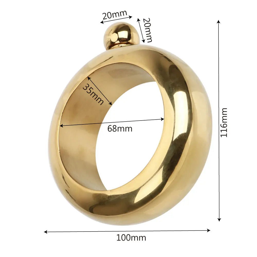 CowLost | product_id-3-5-oz-round-bangle-hip-flask-bracelet-for-whiskey-vodka |6