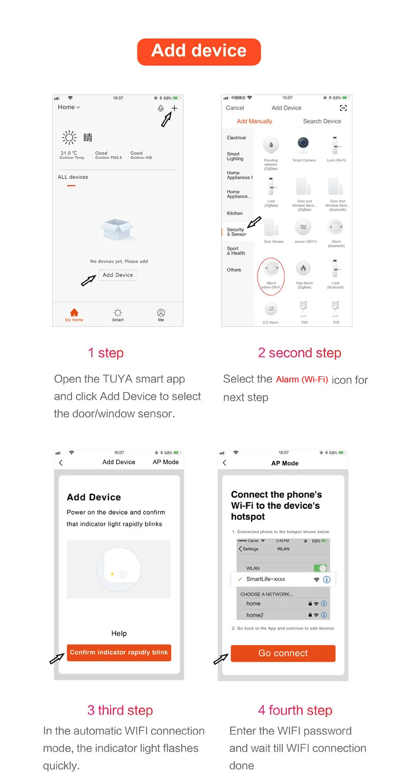CowLost | earykong-tuya-wifi-water-leakage-sensor-liquid-leak-alarm-detectors |12