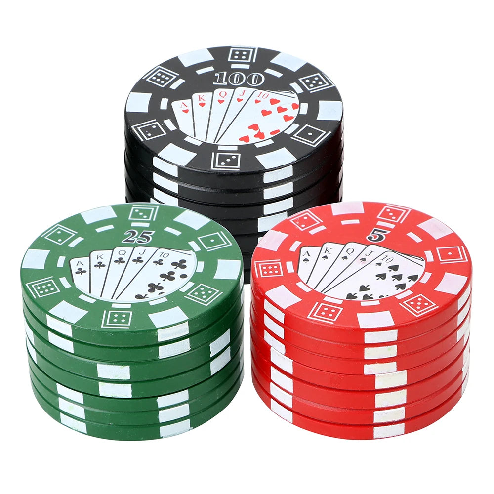 CowLost | product_id-3-layer-poker-chip-tobacco-grinder-herb-spice-cutter-accessory |1