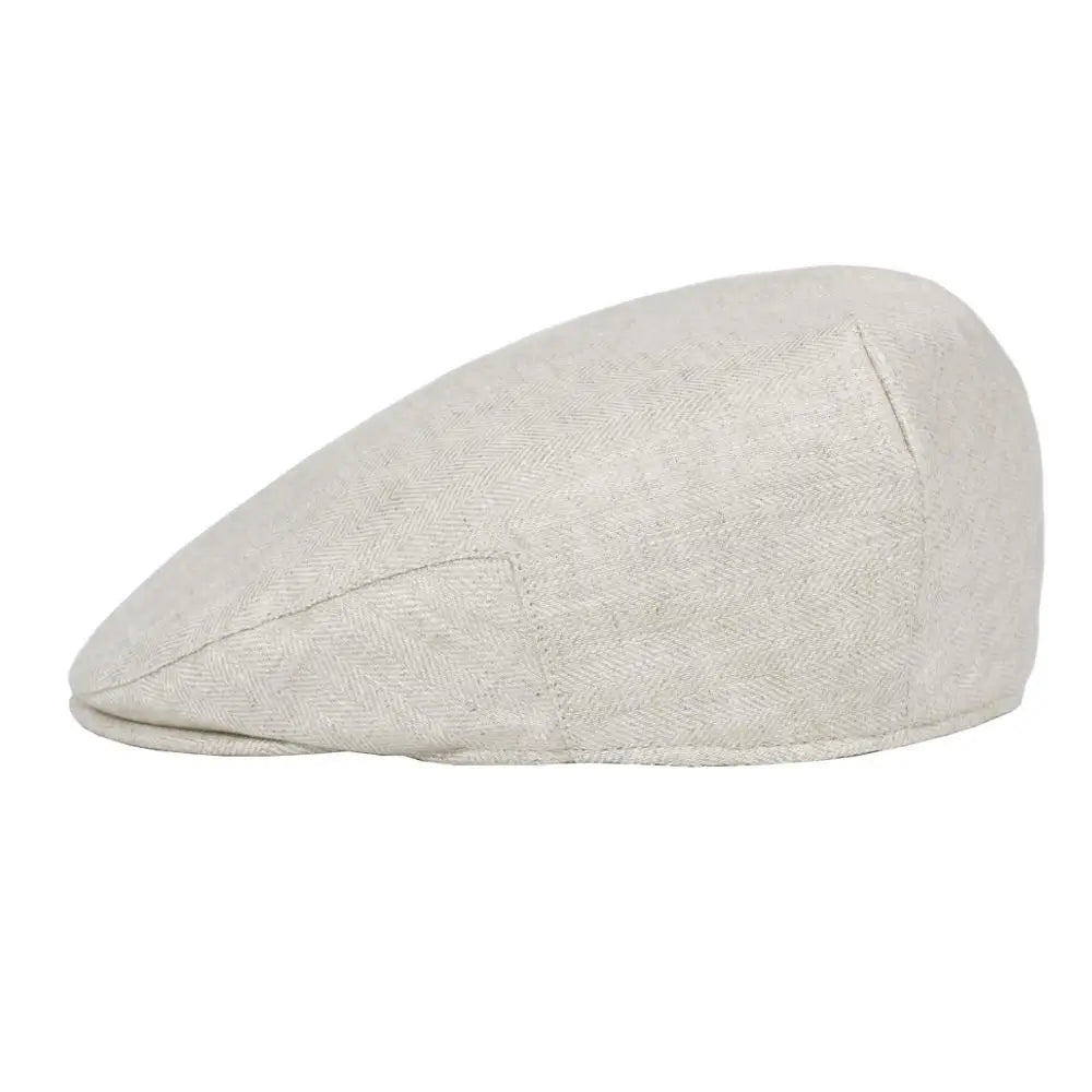 CowLost | botvela-linen-flat-cap-for-men-women |4