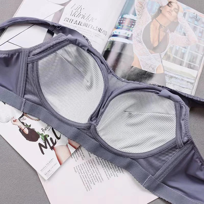 CowLost | product_id-sexy-lace-wire-free-seamless-large-size-anti-sagging-comfortable-bra |7