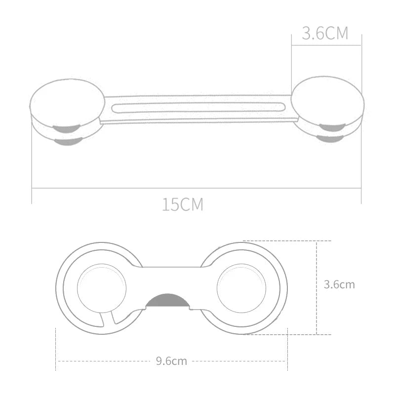 CowLost | 5pcs-lot-baby-safety-lock-anti-opening-cabinet-door-refrigerator-locks |14