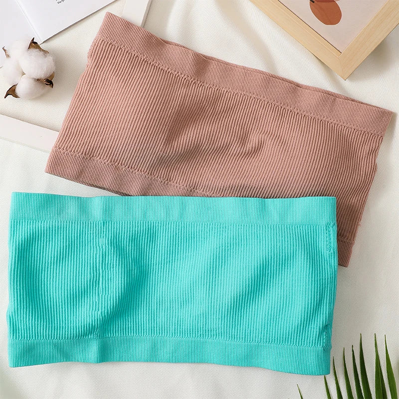 CowLost | product_id-seamless-strapless-push-up-bandeau-tube-top-for-women-solid-color |3