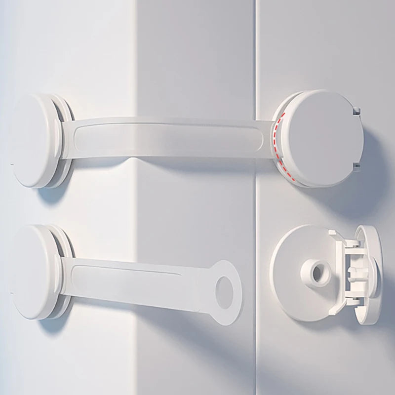 CowLost | 5pcs-lot-baby-safety-lock-anti-opening-cabinet-door-refrigerator-locks |6