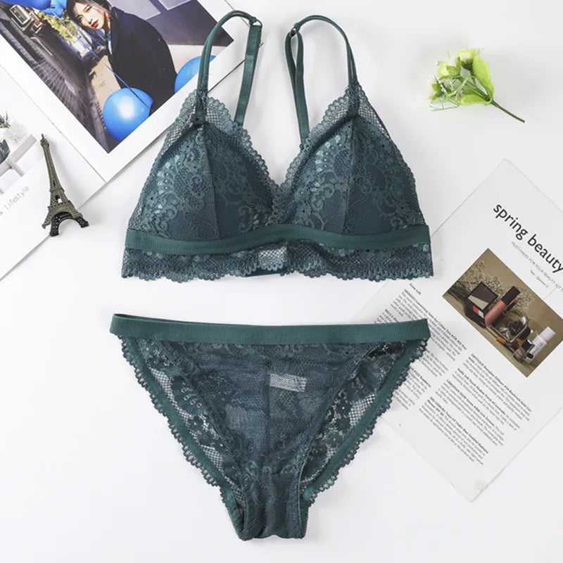 CowLost | product_id-women-lace-push-up-bra-and-brazilian-panties-lingerie-set |30