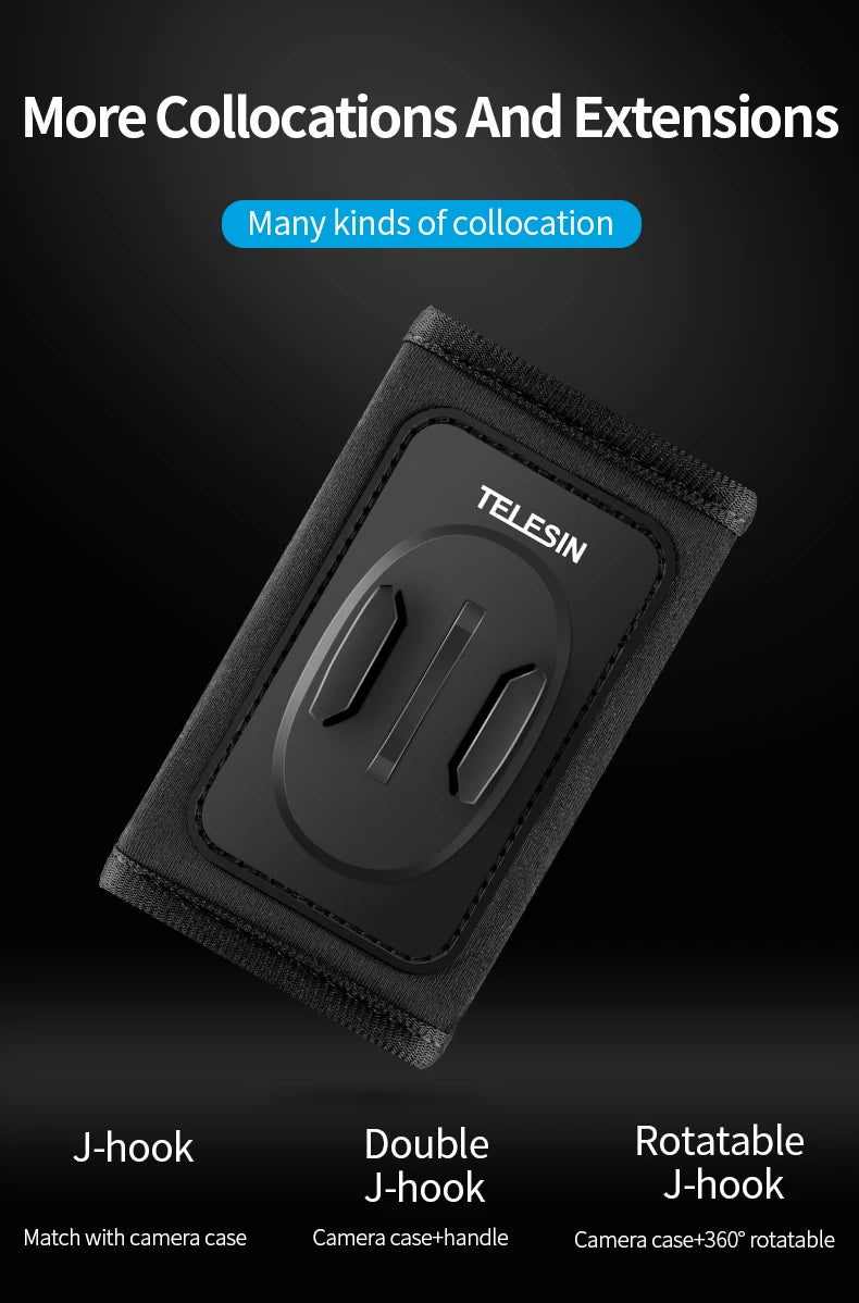 CowLost | telesin-360-rotation-backpack-strap-mount-for-gopro-hero-13-12-11-10-9-8-7-6-5-insta360-sjcam-eken-dji-osmo-action-accessories |9