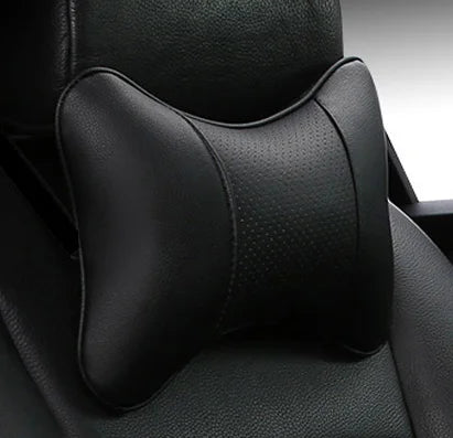 CowLost | coffee-product_id-universal-car-neck-pillow-pu-leather-headrest-cushion-black-red-easy-install-clean |22