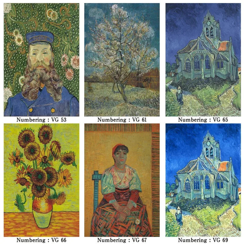 CowLost | abstract-van-gogh-sky-posters-prints-canvas-painting-flower-wall-art-pictures-for-living-room |20
