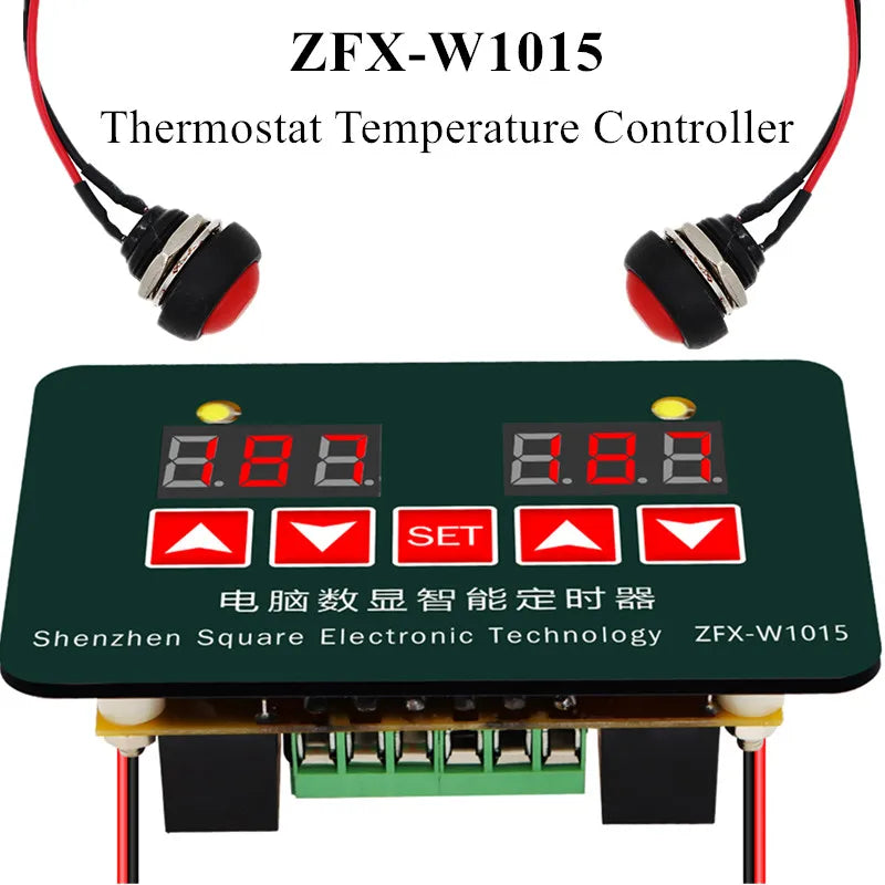 ZFX-W1015 Microcomputer Digital Intelligent Timer Electronic Thermostat Controller 12V-220V