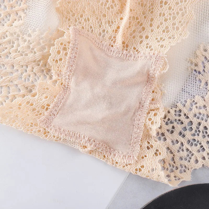 CowLost | product_id-women-lace-wireless-backless-bra-and-brief-set-sexy-lingerie-crop-top |5