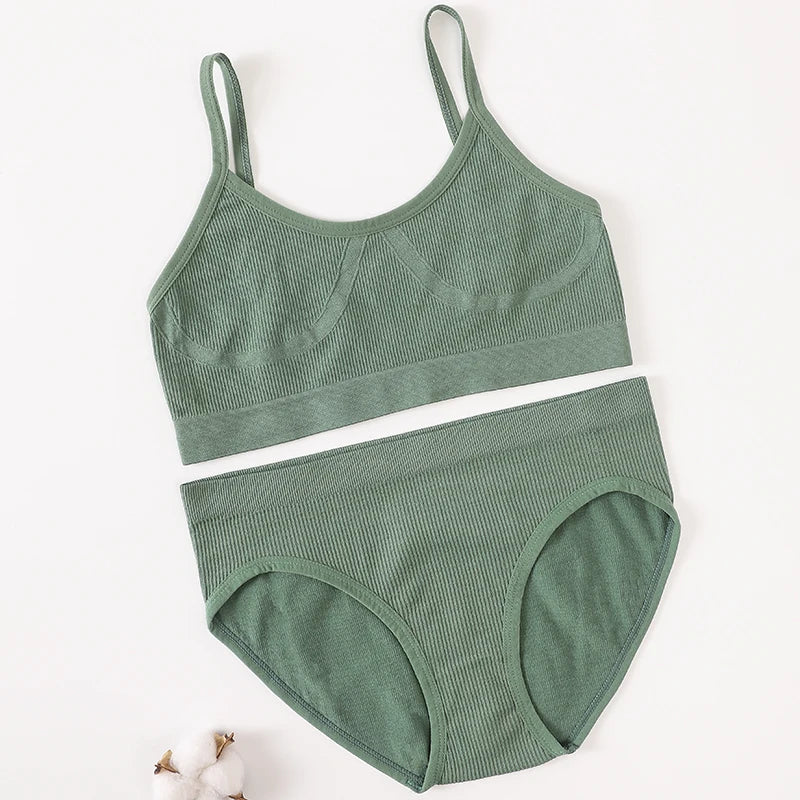 CowLost | product_id-seamless-women-s-push-up-bra-brief-set-with-u-back-crop-top-lingerie |15