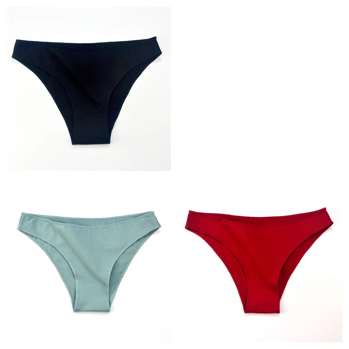 CowLost | product_id-3-pack-women-s-low-waist-cotton-briefs-breathable-solid-color-panties-m-xxl |36