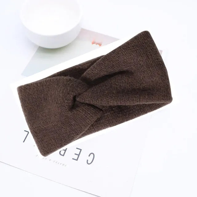 CowLost | women-knitting-cross-knot-woolen-warm-headbands |25